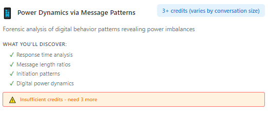 Power Dynamics via Message Patterns